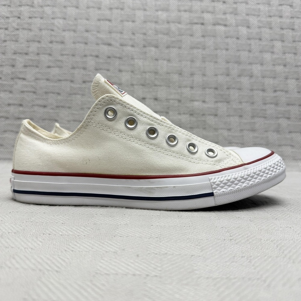 Converse All Star Shoes Womens Size 8 White Canvas Casual Sneakers